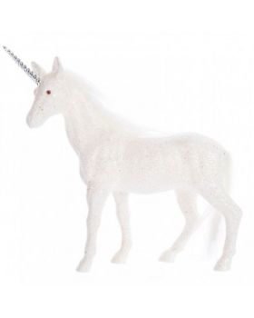 Decorazione Unicorno Glitter Pvc 18cm